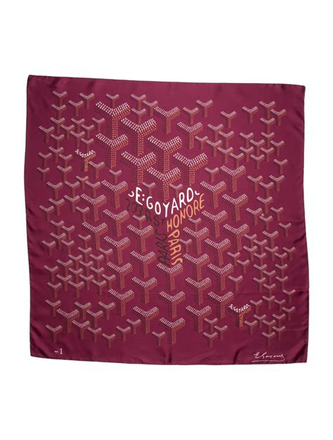 goyardine silk scarf